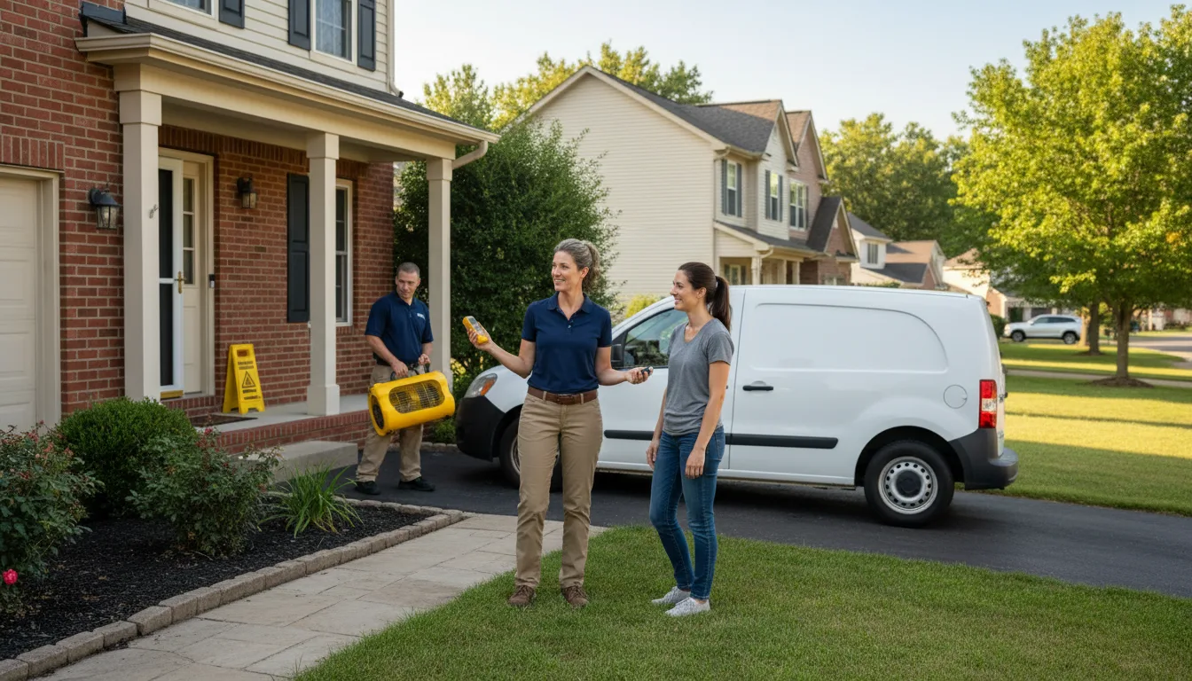 Water restoration image for Dehumidification And Cleanup Services in Battleboro, NC